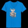 Ladies’  Junior Fine Jersey V-Neck Longer Length T-Shirt Thumbnail