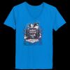Ladies’  Junior Fine Jersey V-Neck Longer Length T-Shirt Thumbnail