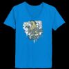 Ladies’  Junior Fine Jersey V-Neck Longer Length T-Shirt Thumbnail