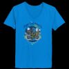 Ladies’  Junior Fine Jersey V-Neck Longer Length T-Shirt Thumbnail