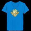 Ladies’  Junior Fine Jersey V-Neck Longer Length T-Shirt Thumbnail