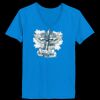 Ladies’  Junior Fine Jersey V-Neck Longer Length T-Shirt Thumbnail