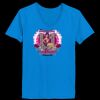 Ladies’  Junior Fine Jersey V-Neck Longer Length T-Shirt Thumbnail