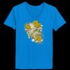 Ladies’  Junior Fine Jersey V-Neck Longer Length T-Shirt Thumbnail