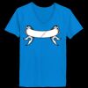 Ladies’  Junior Fine Jersey V-Neck Longer Length T-Shirt Thumbnail