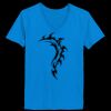 Ladies’  Junior Fine Jersey V-Neck Longer Length T-Shirt Thumbnail