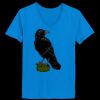 Ladies’  Junior Fine Jersey V-Neck Longer Length T-Shirt Thumbnail