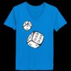 Ladies’  Junior Fine Jersey V-Neck Longer Length T-Shirt Thumbnail