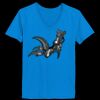 Ladies’  Junior Fine Jersey V-Neck Longer Length T-Shirt Thumbnail