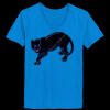 Ladies’  Junior Fine Jersey V-Neck Longer Length T-Shirt Thumbnail