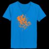 Ladies’  Junior Fine Jersey V-Neck Longer Length T-Shirt Thumbnail