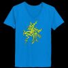 Ladies’  Junior Fine Jersey V-Neck Longer Length T-Shirt Thumbnail