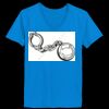 Ladies’  Junior Fine Jersey V-Neck Longer Length T-Shirt Thumbnail