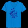 Ladies’  Junior Fine Jersey V-Neck Longer Length T-Shirt Thumbnail