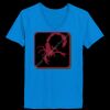 Ladies’  Junior Fine Jersey V-Neck Longer Length T-Shirt Thumbnail