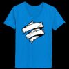 Ladies’  Junior Fine Jersey V-Neck Longer Length T-Shirt Thumbnail
