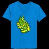 Ladies’  Junior Fine Jersey V-Neck Longer Length T-Shirt Thumbnail