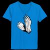Ladies’  Junior Fine Jersey V-Neck Longer Length T-Shirt Thumbnail