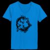 Ladies’  Junior Fine Jersey V-Neck Longer Length T-Shirt Thumbnail