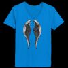 Ladies’  Junior Fine Jersey V-Neck Longer Length T-Shirt Thumbnail