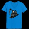 Ladies’  Junior Fine Jersey V-Neck Longer Length T-Shirt Thumbnail