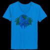 Ladies’  Junior Fine Jersey V-Neck Longer Length T-Shirt Thumbnail