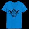 Ladies’  Junior Fine Jersey V-Neck Longer Length T-Shirt Thumbnail
