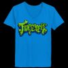 Ladies’  Junior Fine Jersey V-Neck Longer Length T-Shirt Thumbnail