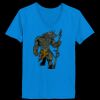 Ladies’  Junior Fine Jersey V-Neck Longer Length T-Shirt Thumbnail