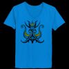 Ladies’  Junior Fine Jersey V-Neck Longer Length T-Shirt Thumbnail