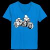 Ladies’  Junior Fine Jersey V-Neck Longer Length T-Shirt Thumbnail
