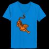 Ladies’  Junior Fine Jersey V-Neck Longer Length T-Shirt Thumbnail