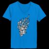 Ladies’  Junior Fine Jersey V-Neck Longer Length T-Shirt Thumbnail
