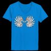 Ladies’  Junior Fine Jersey V-Neck Longer Length T-Shirt Thumbnail