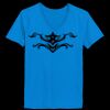 Ladies’  Junior Fine Jersey V-Neck Longer Length T-Shirt Thumbnail
