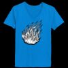 Ladies’  Junior Fine Jersey V-Neck Longer Length T-Shirt Thumbnail