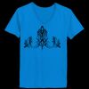 Ladies’  Junior Fine Jersey V-Neck Longer Length T-Shirt Thumbnail