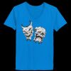 Ladies’  Junior Fine Jersey V-Neck Longer Length T-Shirt Thumbnail