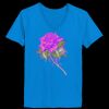 Ladies’  Junior Fine Jersey V-Neck Longer Length T-Shirt Thumbnail