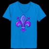 Ladies’  Junior Fine Jersey V-Neck Longer Length T-Shirt Thumbnail