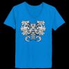 Ladies’  Junior Fine Jersey V-Neck Longer Length T-Shirt Thumbnail
