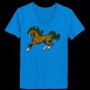 Ladies’  Junior Fine Jersey V-Neck Longer Length T-Shirt Thumbnail