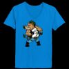 Ladies’  Junior Fine Jersey V-Neck Longer Length T-Shirt Thumbnail