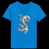 Ladies’  Junior Fine Jersey V-Neck Longer Length T-Shirt Thumbnail