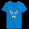 Ladies’  Junior Fine Jersey V-Neck Longer Length T-Shirt Thumbnail