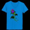 Ladies’  Junior Fine Jersey V-Neck Longer Length T-Shirt Thumbnail