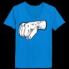Ladies’  Junior Fine Jersey V-Neck Longer Length T-Shirt Thumbnail