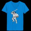 Ladies’  Junior Fine Jersey V-Neck Longer Length T-Shirt Thumbnail