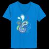 Ladies’  Junior Fine Jersey V-Neck Longer Length T-Shirt Thumbnail