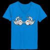 Ladies’  Junior Fine Jersey V-Neck Longer Length T-Shirt Thumbnail